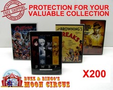200x DVD STANDARD CASE SIZE DV 1 -CLEAR PLASTIC PROTECTIVE BOX PROTECTOR SLEEVE