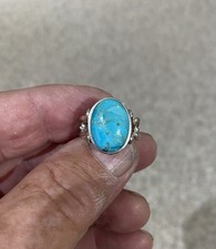 Beautiful Turquoise Ring Sterling Silver