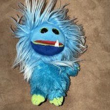 Ty Frizzys Frizzies Beanie Boos FANG Plush Medium Blue & Green Plush