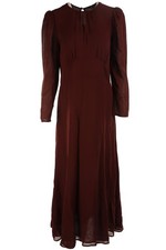 REFORMATION RED CREPE MAXI DRESS US 10 UK 14