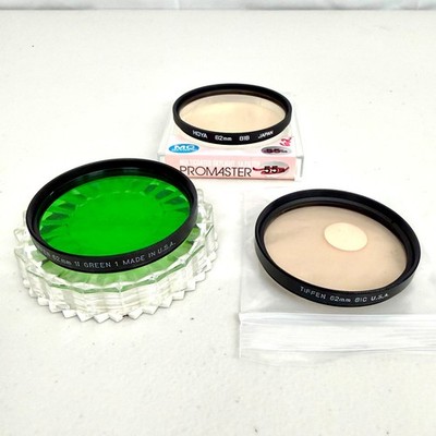 62mm Tiffen Hoya Filter Lot #11 Green 1 81B 81C Warming USA Japan