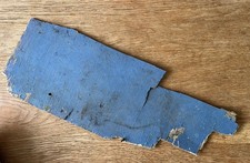 PAINTED FLAT DRIFTWOOD BLUE PLYWOOD Wood Art Craft Collage Sign Board beach sea