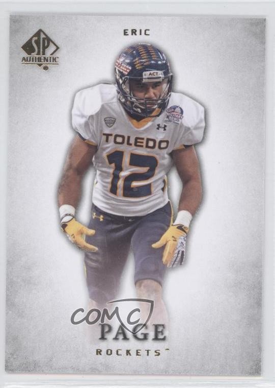 2012 SP Authentic Eric Page #91 Rookie RC 0t3
