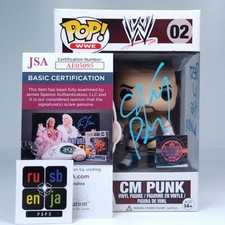 Funko Pop! WWE CM Punk signiert zitiert COA #...