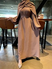 Muslim Women Abaya Kaftan Ramadan Dress Maxi Robe Fashion Evening Gown Caftan