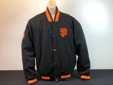 Vintage MLB SAN FRANCISCO SF GIANTS Mesh Knit Jacket XL G-III CARL BANKS