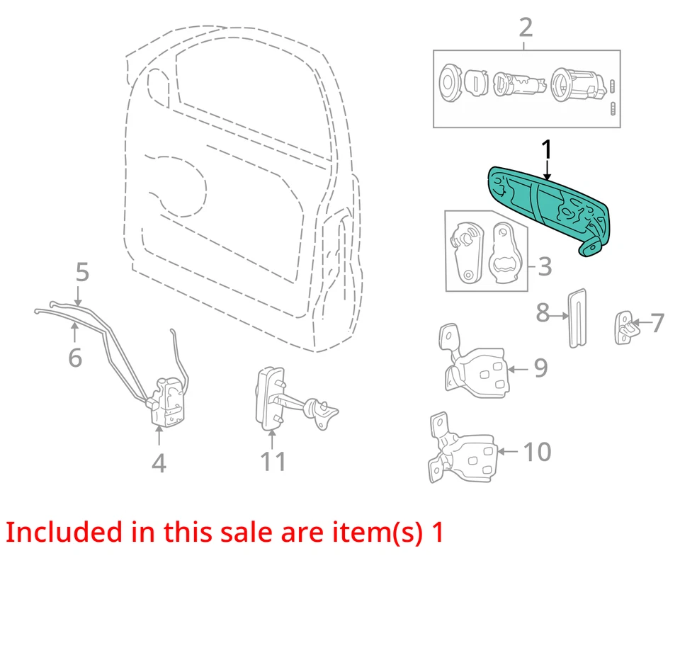 ПОДХОДИТ ДЛЯ 1999 JEEP GRAND CHEROKEE РУЧКА НАРУЖНОЙ ДВЕРИ QR38VAWAB - НОВЫЙ OEM - Изображение 3 из 4