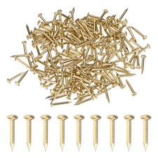 200-Pack Small Nails, 1.2mm x 10mm Brass Nails Round Head Hardware