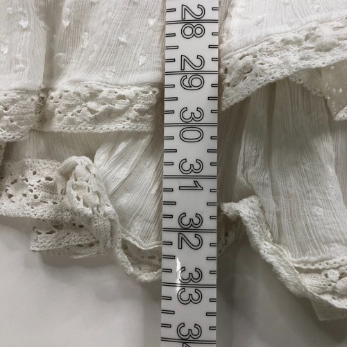 Anthropologie Small Peasant Tea Dress Women's Short Length White - Picture 8 of 20