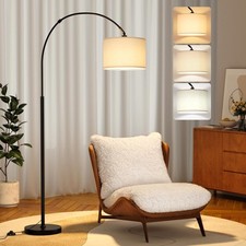Arc Floor Lamp, Standing Lamp with Remote Control, Modern Floor Lamp for Living
