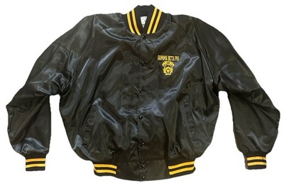 Vintage Artex Gamma Beta Phi Snap Button Jacket Size XL