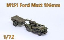 PRO BUILT 1/72 M151 FORD MUTT 106mm - modello pronto