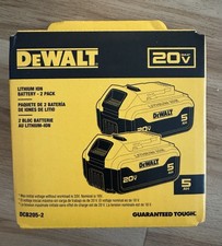 DEWALT DCB205-2 20V Max 5Ah Battery - Pack of 2 Brand New Factory Sealed  