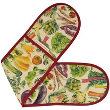 Emma Bridgewater Vegetable Garden Double Oven Glove in Linen and Cotton