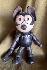 Vintage  Large 8" FELIX THE CAT JOINTED WOOD TOY Schoenhut Excellent+++
