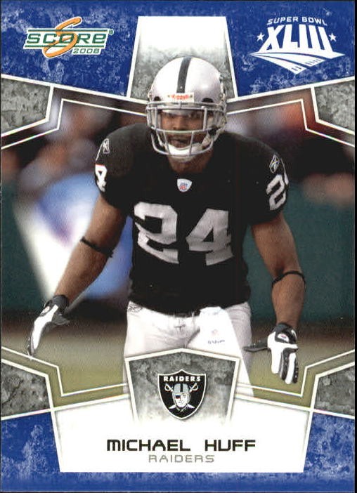 2008 Score Super Bowl XLIII Blue #237 Michael Huff - FB