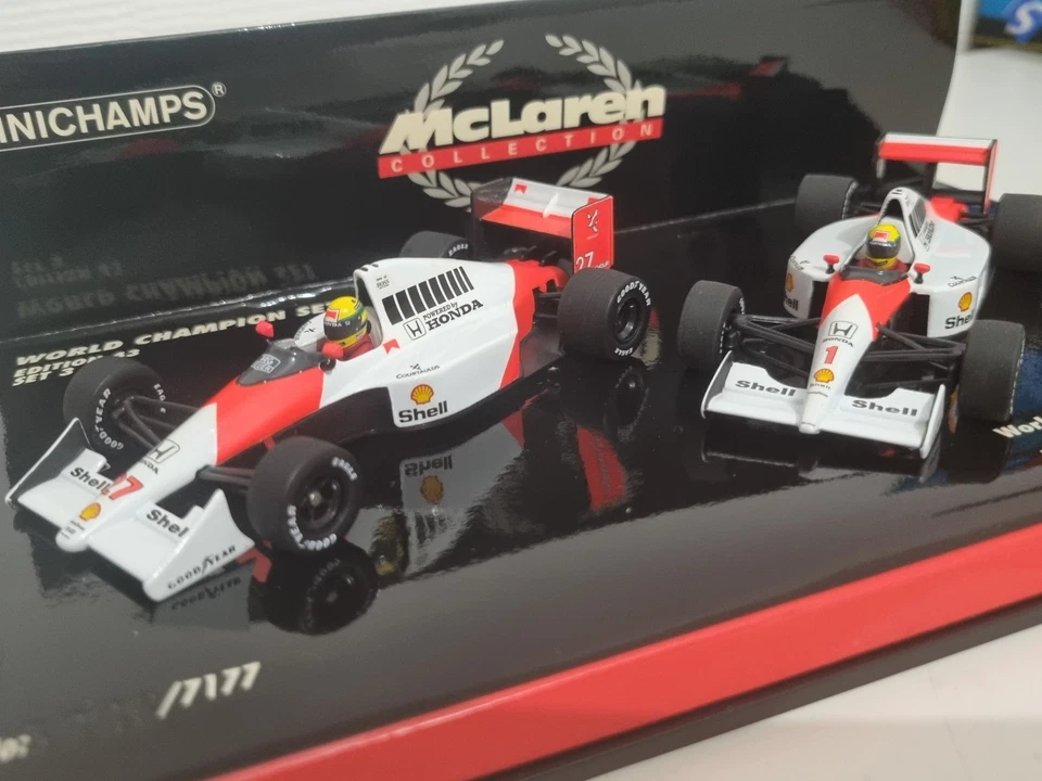 Minichamps - World champion set Mac Laren Honda, Ayrton Senna, édition limitée - Photo 4/4