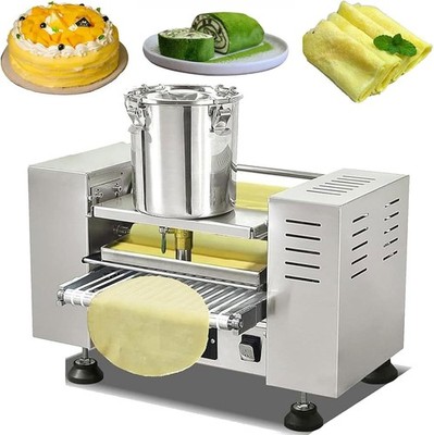 8'' Electric Crepe Cake Crust Machine Pancake Crepe Machine with Copper Mold
