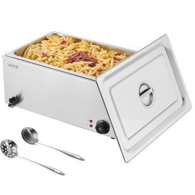 #ad 24QT Commercial Food Warmer Full Size Pan Electric Steam Table 1200W Pro $131.91