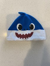 Baby Shark Size 0-3 Month Hat Blue  daddy Shark  