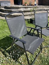 Summer Pair Of Outdoor Garden Chairs Foldable For Easy Storage collection only  