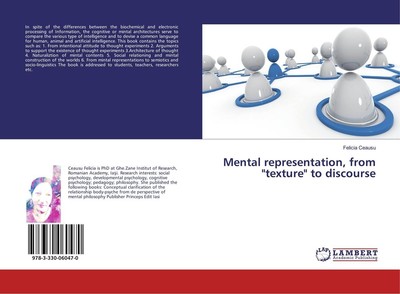 Mental representation, from ''texture'' to discourse Felicia Ceausu