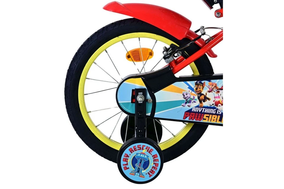16 Zoll Kinder Jungen Fahrrad Rad Bike Kinderrad Jungenfahrrad Paw Patrol Rot - Bild 2 von 4