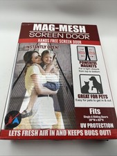Magnetic Screen Door Heavy Duty Strong Magnets And Mesh Curtain Transparent NIB