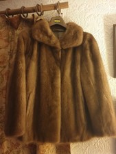 Saga Mink Brown  Vintage Short Length, Medium Fur Coat Excellent Condition
