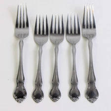 Lot Of 5 International Silver Royal Splendor (Stainless) Flatware Assorted Forks