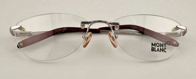 Monturas de gafas Montblanc sin montura 2-4/11 MB 377 016 rojo/plateado 56-16-135 Foto 2 de 4