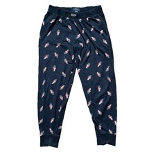 Polo Ralph Lauren Men's Polo Bear Print Navy Blue Sleep Pants Men  s Large