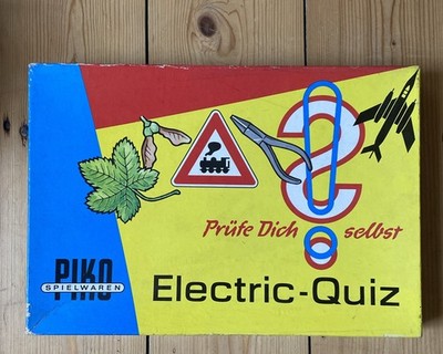 DDR Electric Quiz Piko Spielwaren Spielzeug Vintage Ersatzteil Defekt! OVP