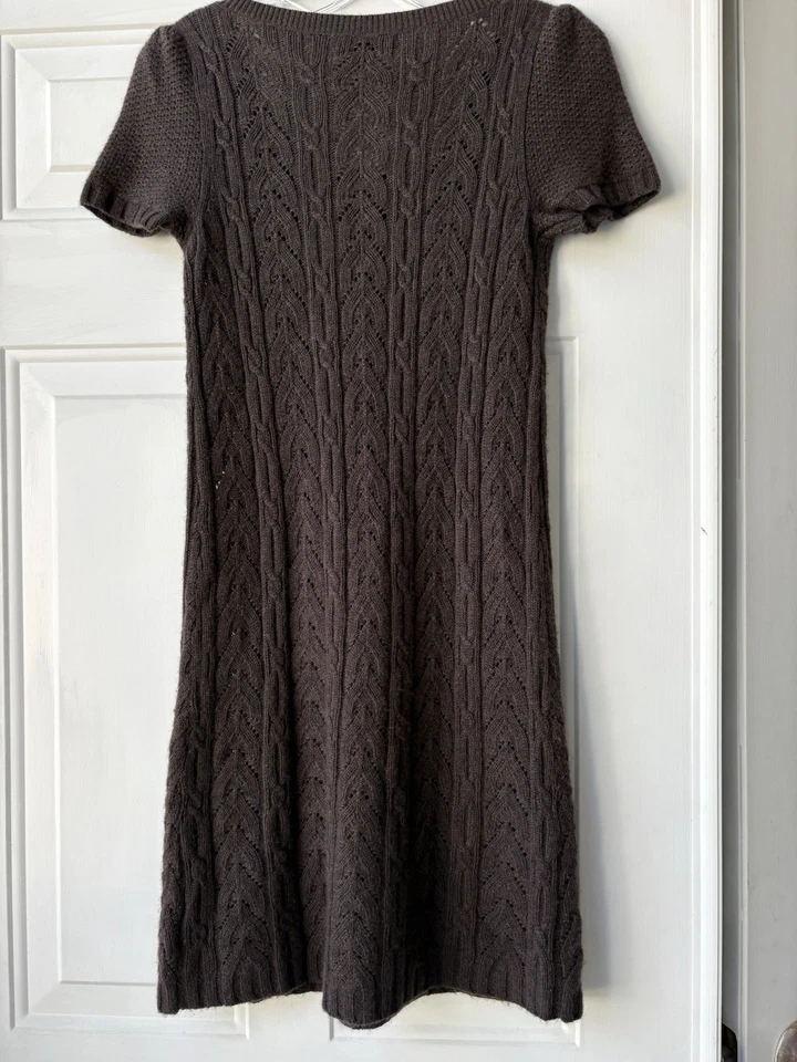 Juicy couture Y2K gray Cashmere Blend baby doll sweater mini dress size P petite - Image 2 of 4