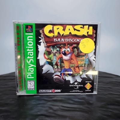 Crash Bandicoot Sony PS1 PlayStation CIB Greatest Hits Naughty Dog NTSC Game 