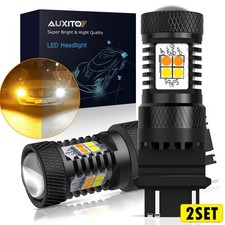 3156 3157 Led Switchback Drl Turn Signal Light Bulbs 4157na 3457a White Amber H