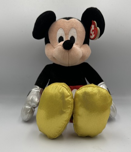 TY Beanie Buddy - Disney Sparkle - MICKEY MOUSE (Medium - 13 inch) With Tags
