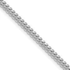 Real Solid 14k White Gold | Miami Cuban Chain Necklace | 26" Long 3.5-6.25 mm