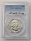 1957-D Franklin Half Dollar PCGS MS-65 FBL