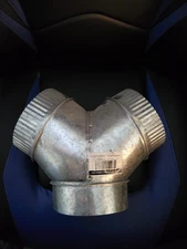 'Y' Duct Connector / 6x6x6" WYE Exuast or Ventalation
