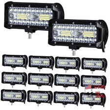 12 Pack 72w LED Pods 14400lm Off-Road Lights, IP67 Waterproof High 7 Inch