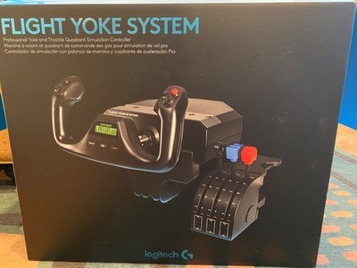 Logitech G Flight Yoke System with Throttle Quadrant   Open Box, Excellent Condi