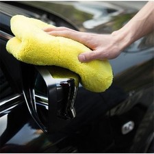 Double Sided Car Wash Towel Thick Microfiber Cleaning Drying Cloth Dual Use New