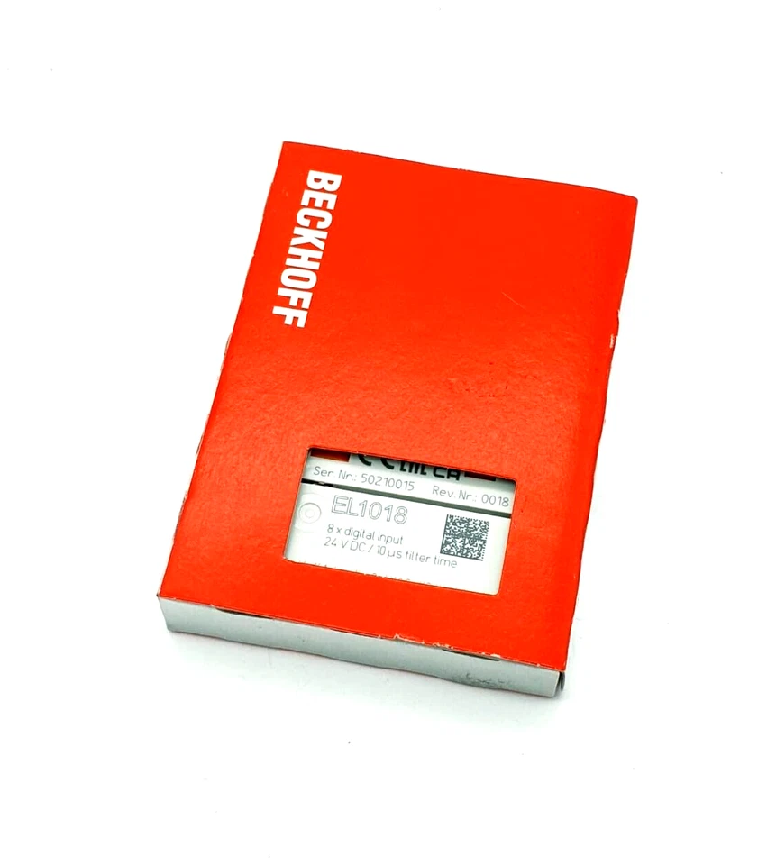Beckhoff EL1018 EtherCAT-Klemme, 8-Kanal-Digital-Eingang, 24 V DC, 10 µs neu OVP