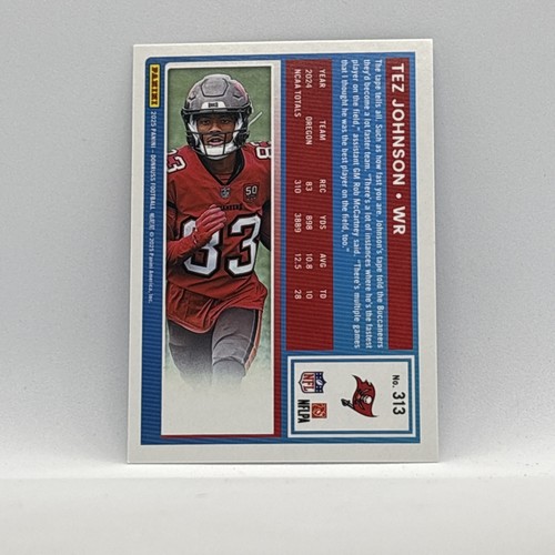 Donruss Rated Rookie Tez Johnson #313 Tampa Bay Buccaneers 2025 - Imagen 2 de 3