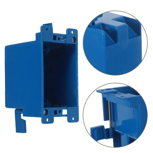 4pcs Old Work Electric Outlet Box - Pvc Recessed Socket Junction Holder Wall