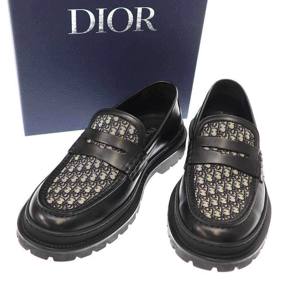 Dior EXPLORER MOCASSIN VEAU JACQUARD OBLIQUE 3LO103ZCD96142 NOIR 42 Occasion MESC 0