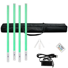 4pc/bag battery wireless dmx DJ party stage led 360 rgbwa pixel led tube light