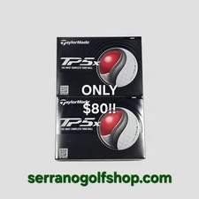 NEW! (SALE) Two Dozen 2025 TaylorMade TP5x Balls (x24 Balls) | No Logos