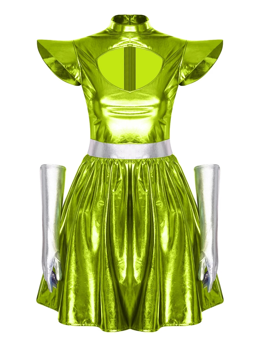 green alien dress Costumes for sale Inflatable alien abduction